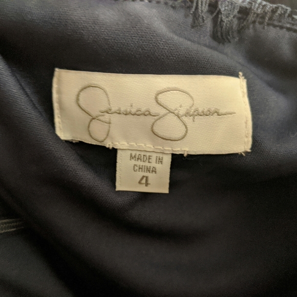 Jessica Simpson navy one shoulder sequin dress - Picture 4 of 6